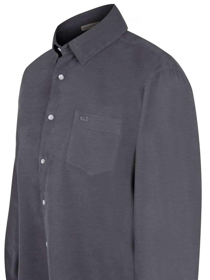 Camisa-Algodon-Organico-Hombre-Corduroy-Gris-Rockford