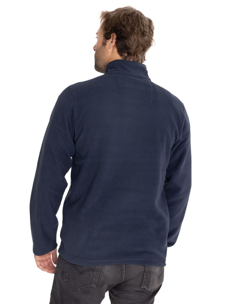 Polar-Casual-Hombre-MICROFLEECE-QUARTER-ZIP-AZUL-CAT