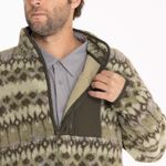 Polar-Hombre-Sherpa-Quarter-Print-Crema-Merrell
