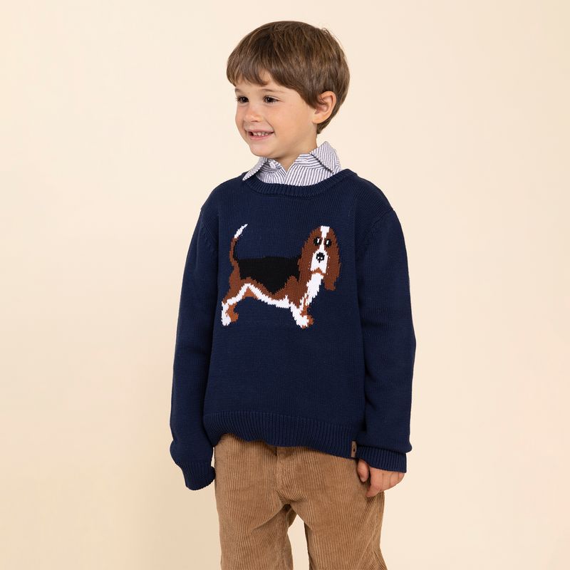 Chaleco-Niño-Basset-Azul-Marino