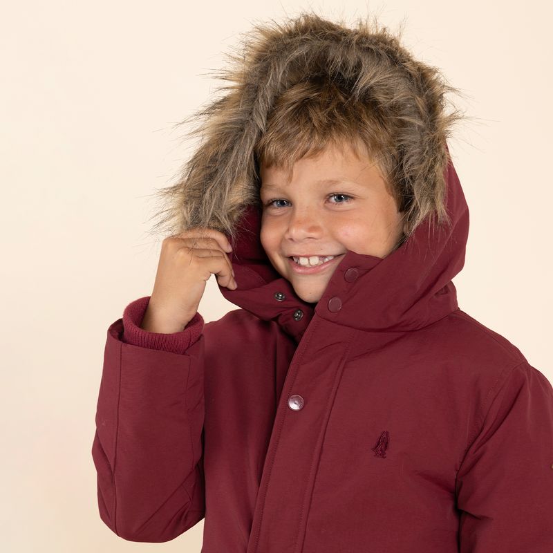 Parka-Niño-Bulldog-Burdeo