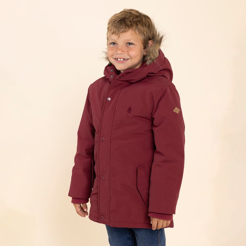 Parka-Niño-Bulldog-Burdeo