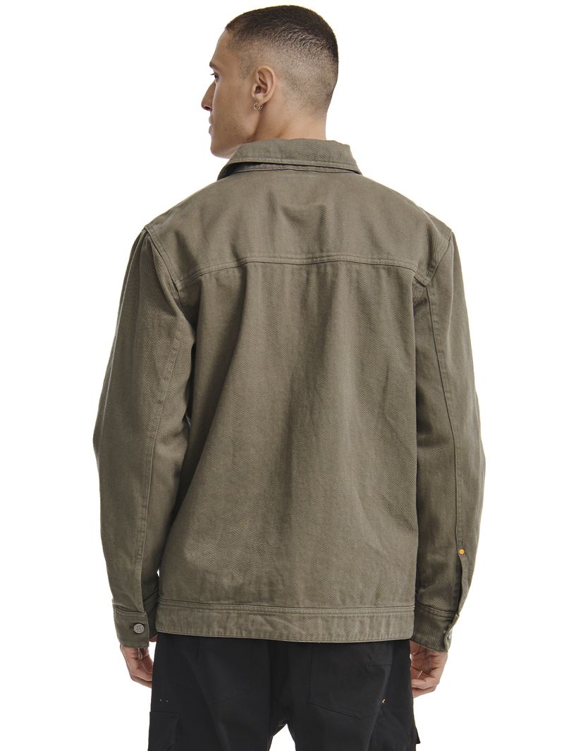 Chaqueta-Casual-Unisex-HERITAGE-UNIFORM-TWILL-SHIRT-JACKET-VERDE-CAT