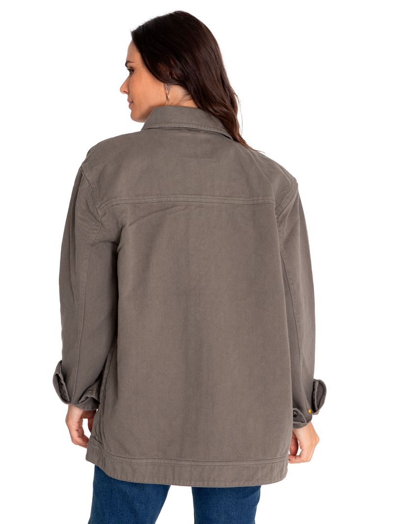 Chaqueta-Casual-Unisex-HERITAGE-UNIFORM-TWILL-SHIRT-JACKET-VERDE-CAT
