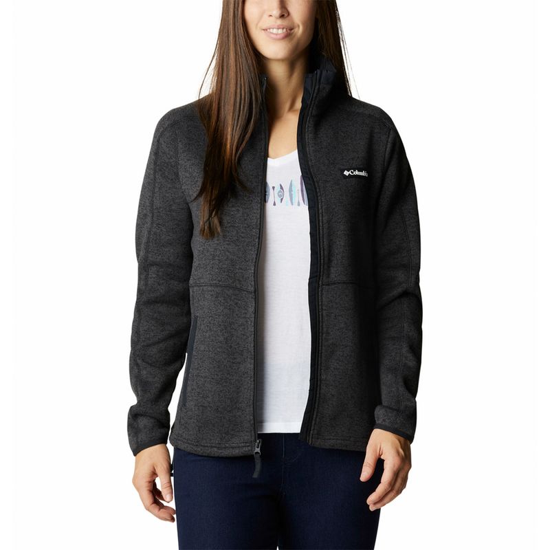 Polar-Mujer-W-Sweater-Weather-Full-Zip-Negro-Columbia