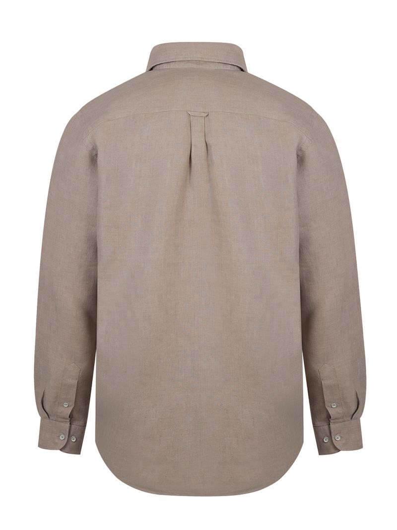 Camisa-Lino-Hombre-Linen-Beige-Crudo-Rockford
