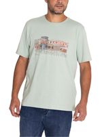 Polera Fibras Recicladas Hombre Places Verde Rockford