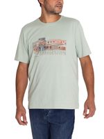 Polera Fibras Recicladas Hombre Places Verde Rockford