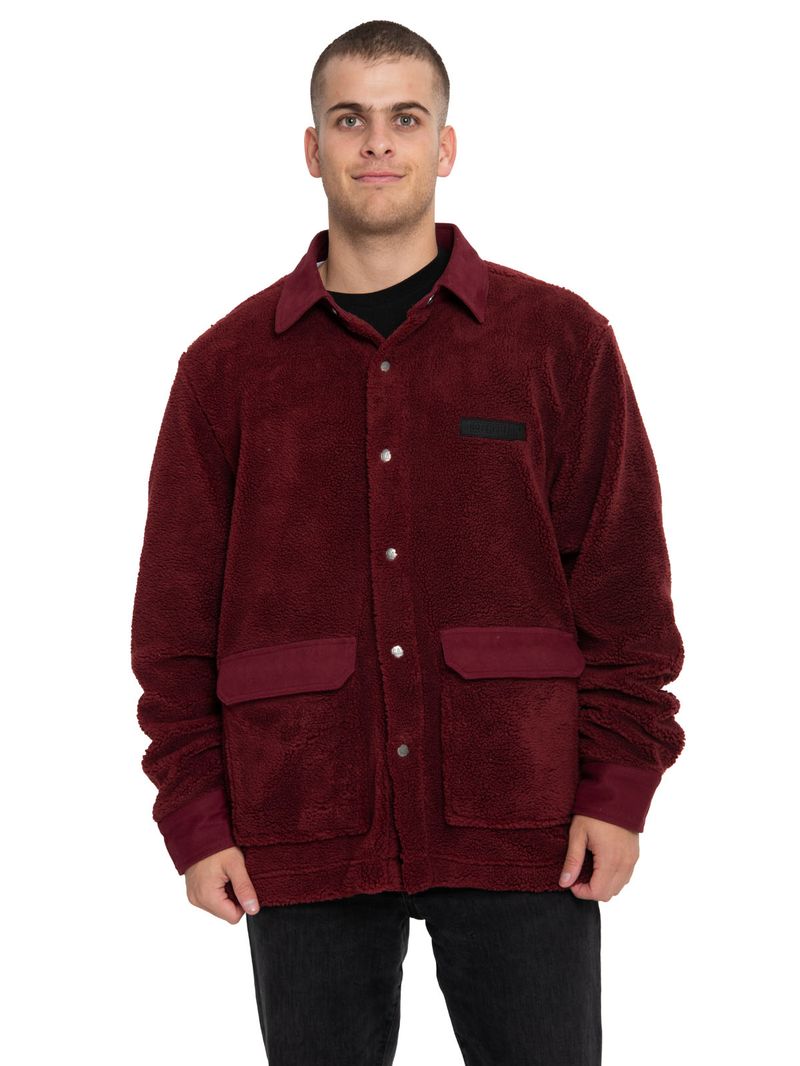 Polar-Casual-Hombre-SHERPA-JACKET-ROJO-CAT