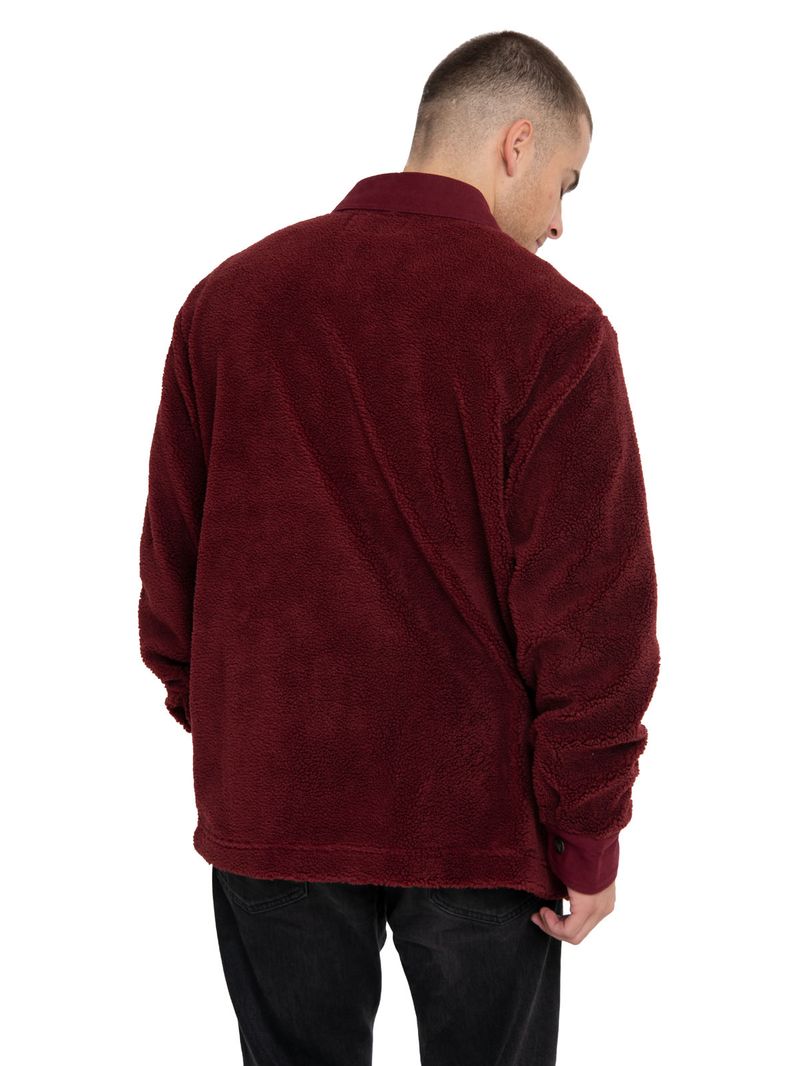 Polar-Casual-Hombre-SHERPA-JACKET-ROJO-CAT