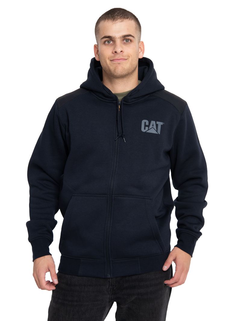 Poleron-Casual-Hombre-ESSENTIAL-FZ-HOODED-SWEATSHIRT-AZUL-CAT