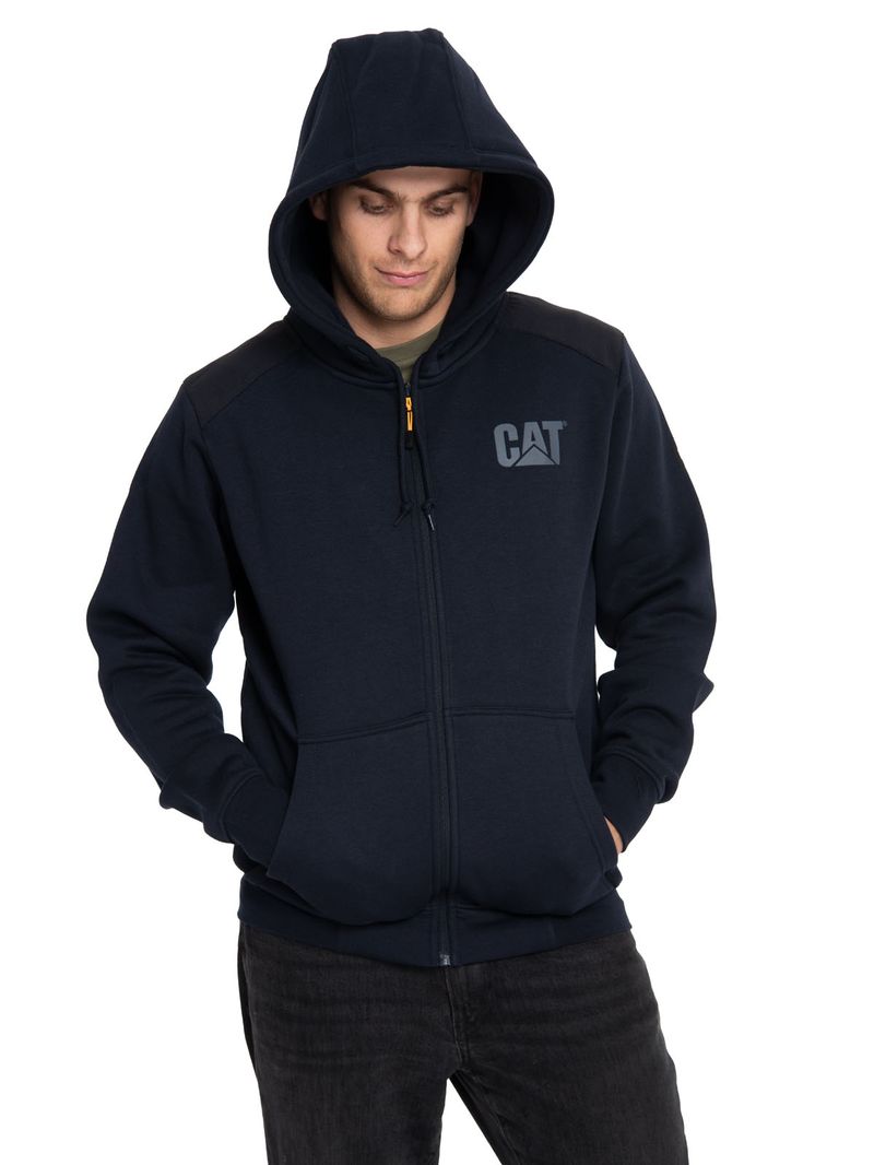 Poleron-Casual-Hombre-ESSENTIAL-FZ-HOODED-SWEATSHIRT-AZUL-CAT
