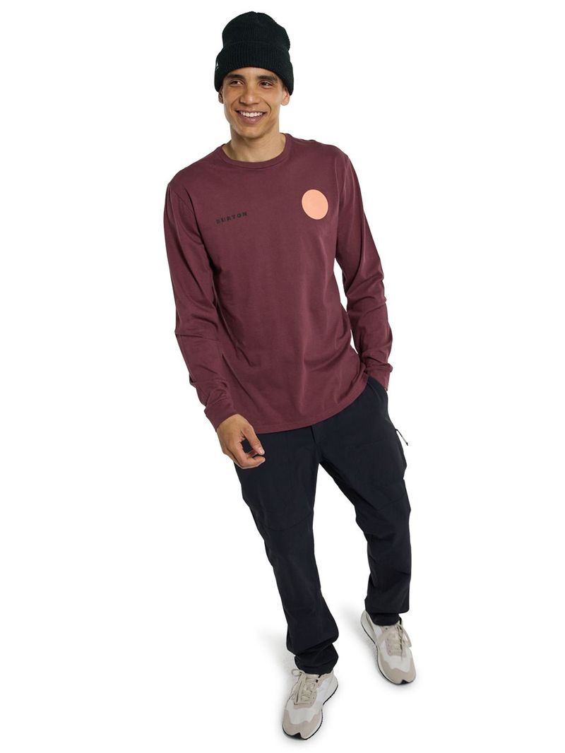 POLERA MANGA LARGA HOMBRE M FISH 3D 24 LS TEE MORADO BURTON