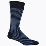 Calcetin-Algodon-Hombre-D-Stripes-Azul--Hush-Puppies