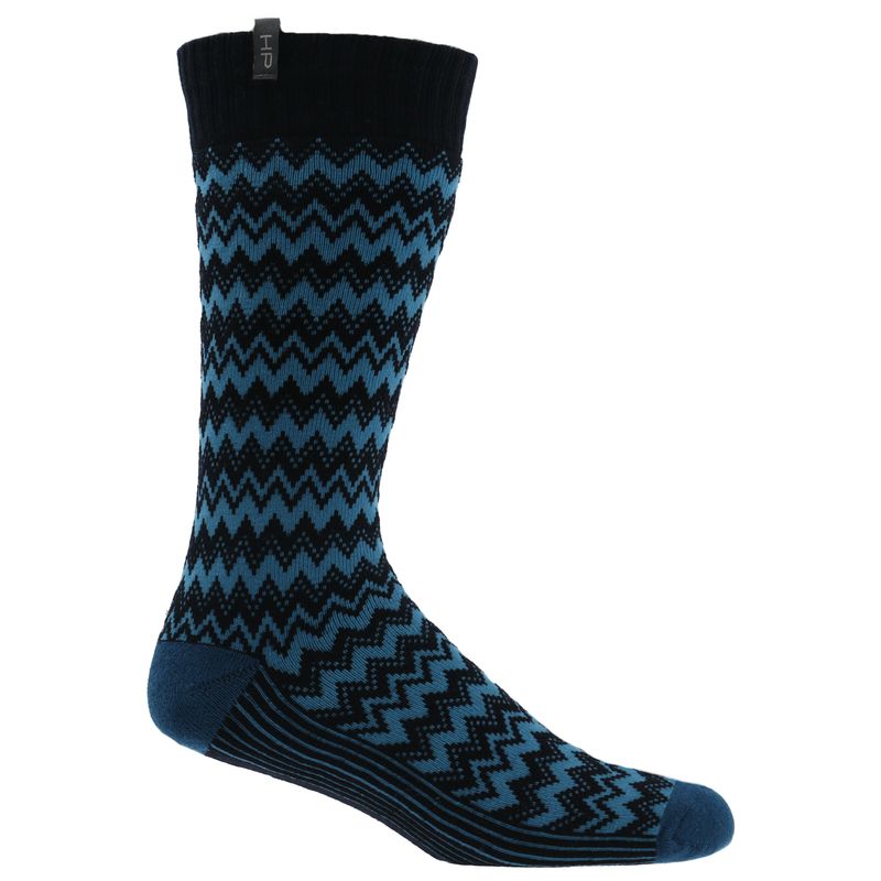 Calcetin-Algodon-Hombre-Heavy-Zig-Azul--Hush-Puppies