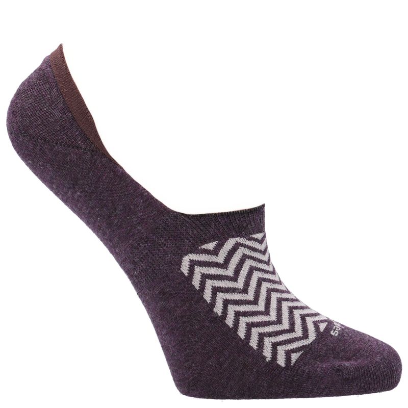 Calcetin Algodón Mujer Inv Zigzag Morado Hush Puppies