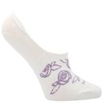 Calcetin Algodón Mujer Inv Roses Blanco Hush Puppies