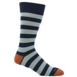 Calcetin-Algodon-Hombre-C-Cuff-Stripe-Azul-Hush-Puppies