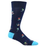 Calcetin Algodón Hombre C Wipeout Azul Hush Puppies