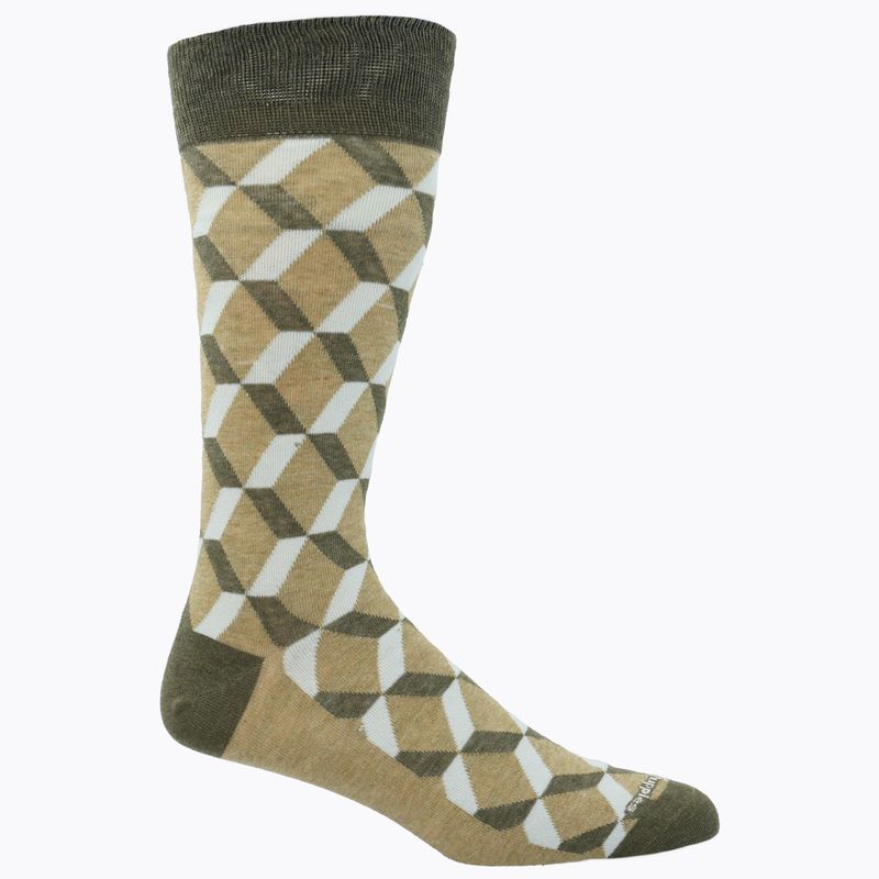 Calcetin-Algodon-Hombre-C-Rubiks-Verde-Hush-Puppies