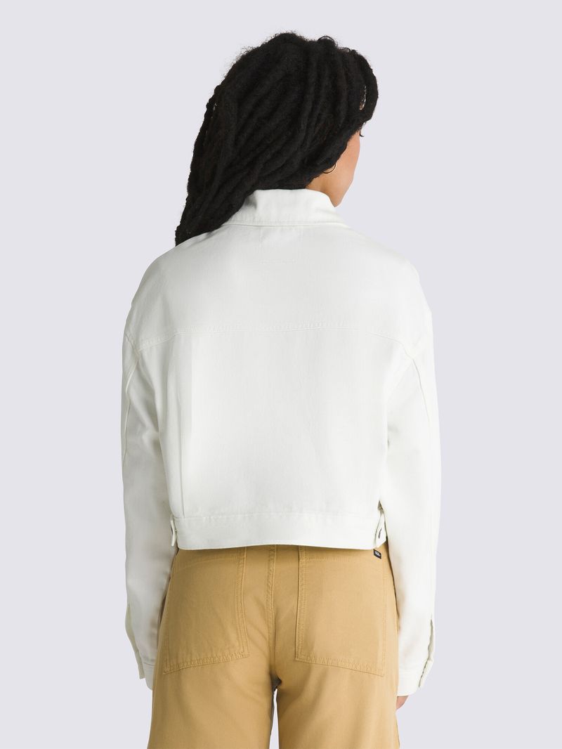 Chaqueta-Mujer-Raynes-Crop-Trucker-Blanco-Vans
