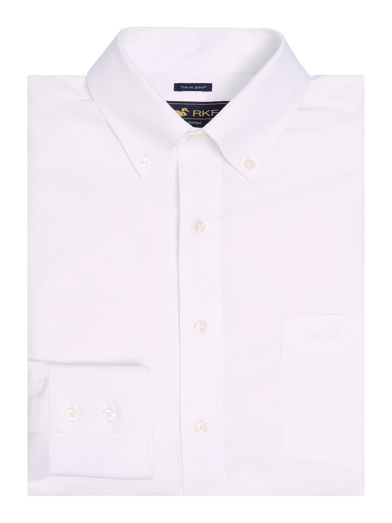 Camisa-Libre-De-Arrugas-Hombre-Wor-Cuello-Button-Down-Blanco-Rockford