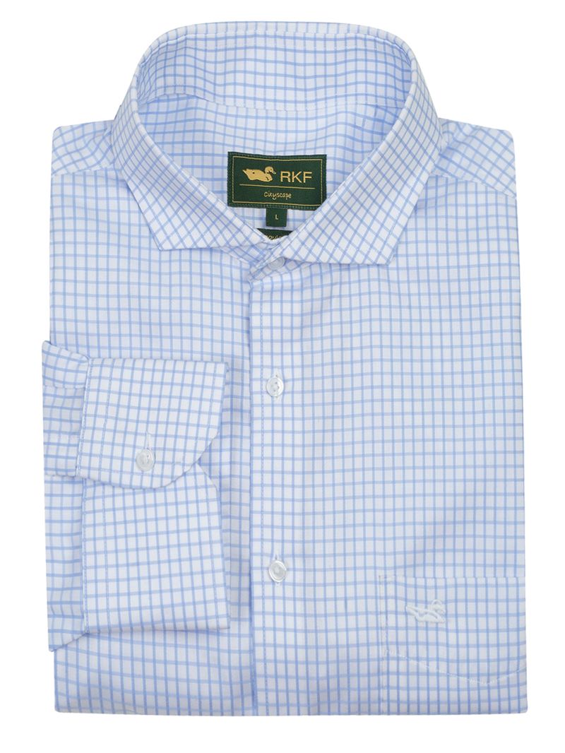 Camisa-Easylife-Hombre-Cuello-Italiano-Azul-Claro-Rockford