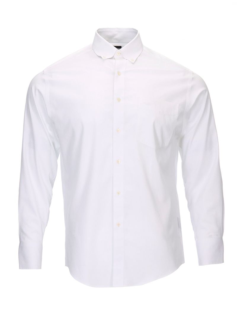 Camisa-Libre-De-Arrugas-Hombre-Wor-Cuello-Button-Down-Blanco-Rockford