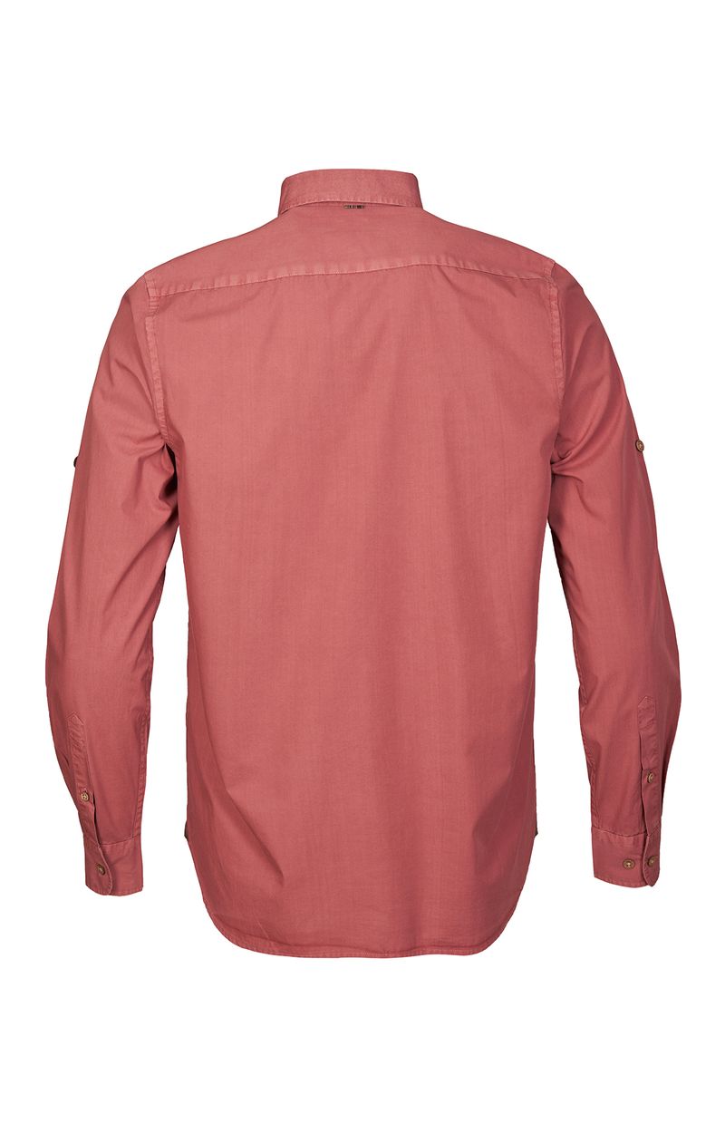 Camisa-Algodon-Organico-Hombre-Leeds-Naranjo-Rockford