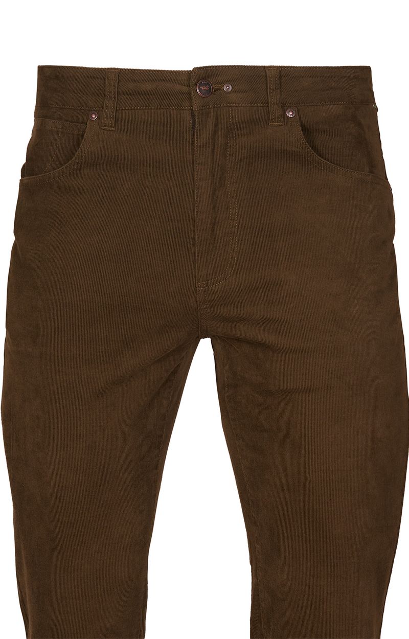 Pantalón Natural Flex Hombre Corduroy Verde Rockford