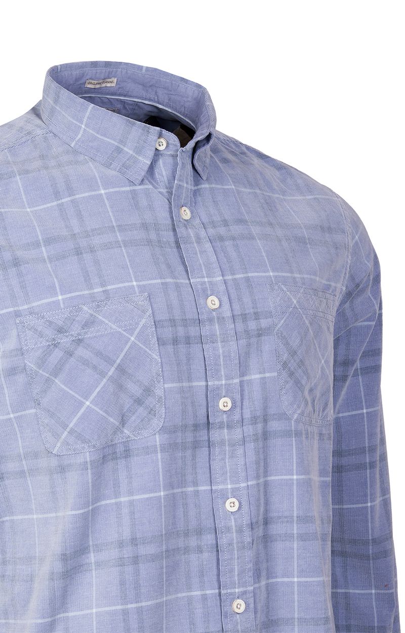 Camisa-Algodon-Organico-Hombre-Tartancord-Azul-Rockford