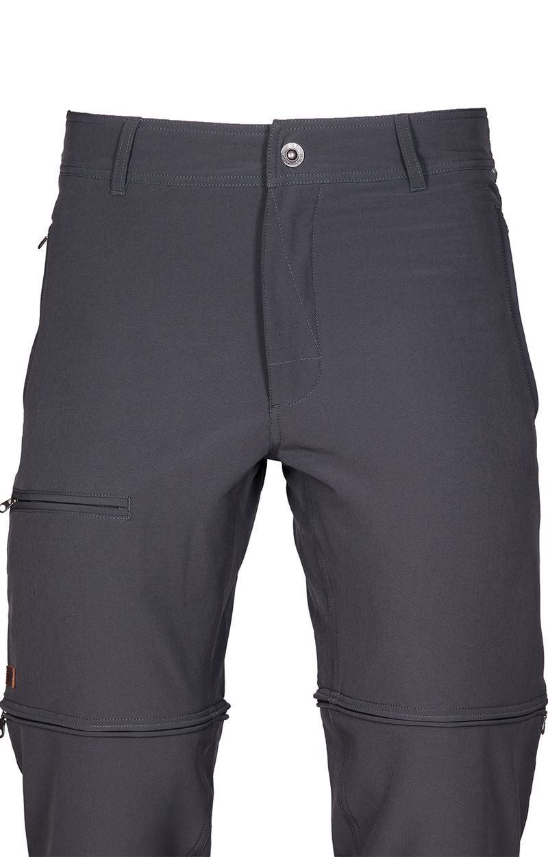 Pantalón Fibras Recicladas Hombre Desmontable Gris Rockford