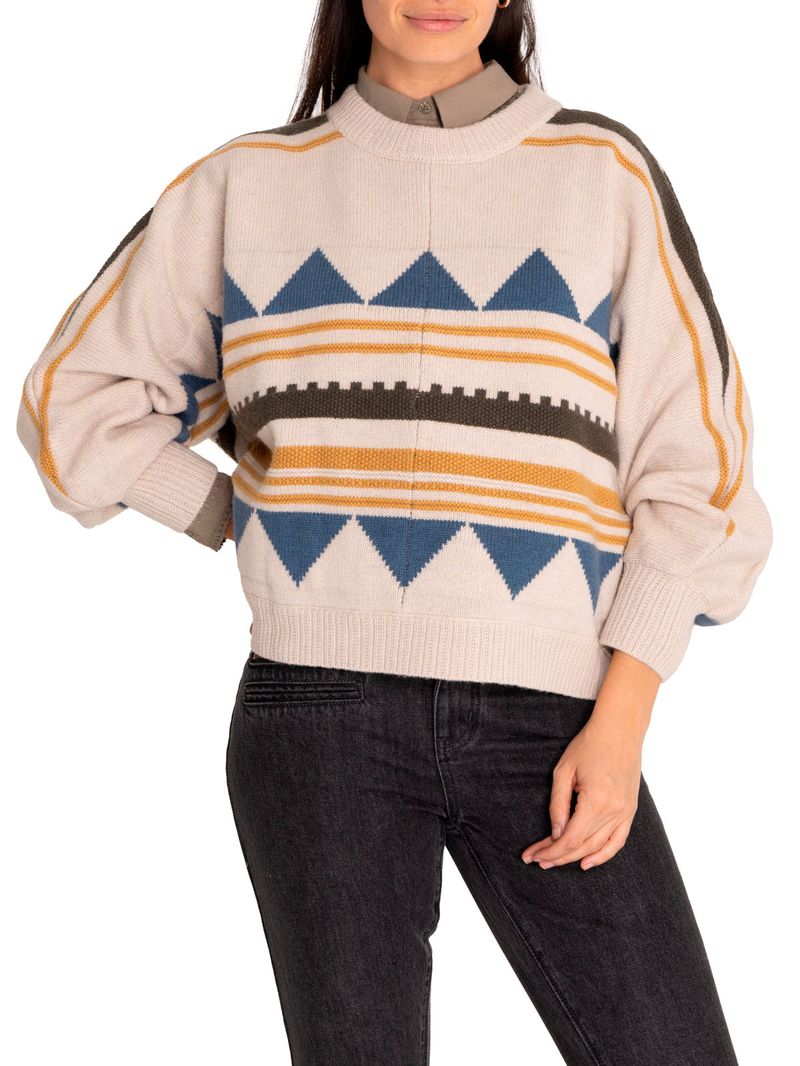 Sweater-Lana-Mujer-Carmin-Mostaza-Rockford