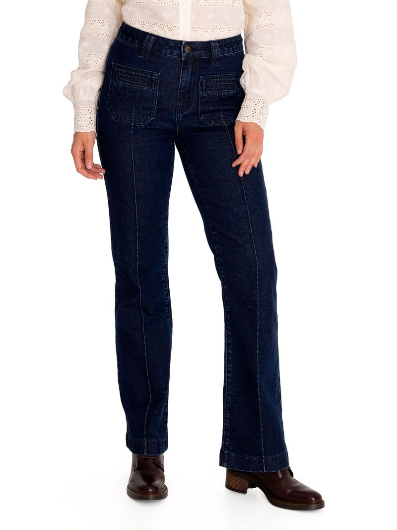 Jeans Algodón Orgánico Mujer Thau Azul Rockford