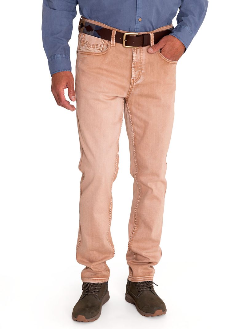 Jeans Natural Flex Hombre Baycolor Café Rockford