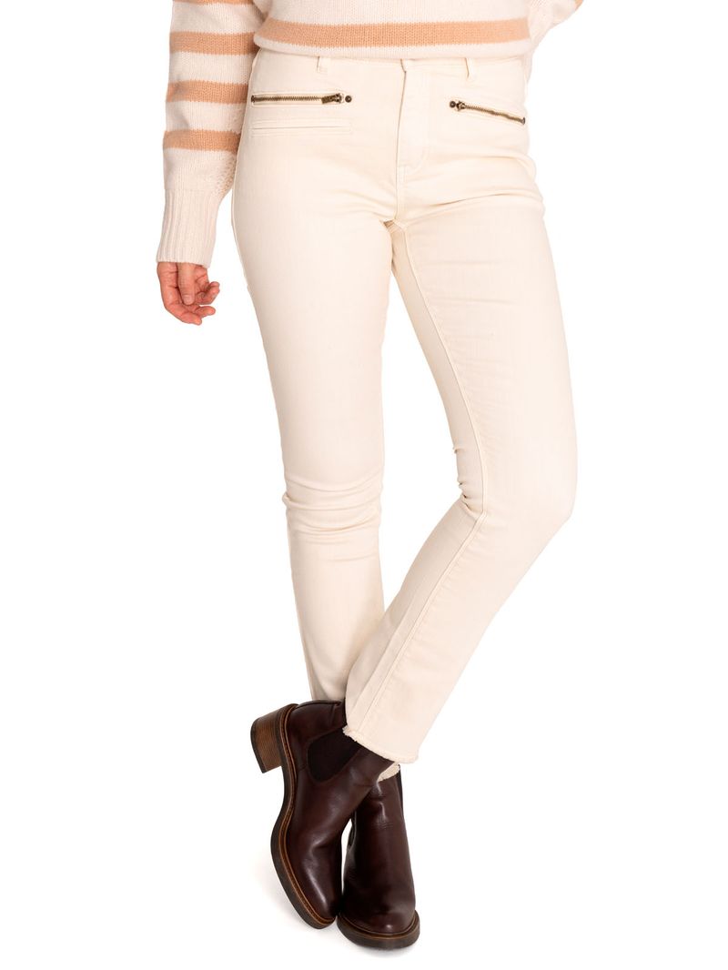 Pantalón Algodón Orgánico Mujer Leman Blanco Rockford
