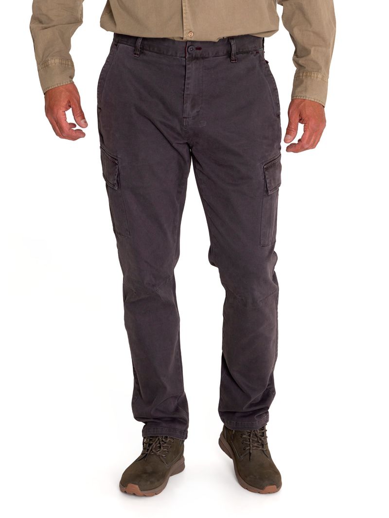 Pantalón Natural Flex Hombre Pipo Gris Rockford