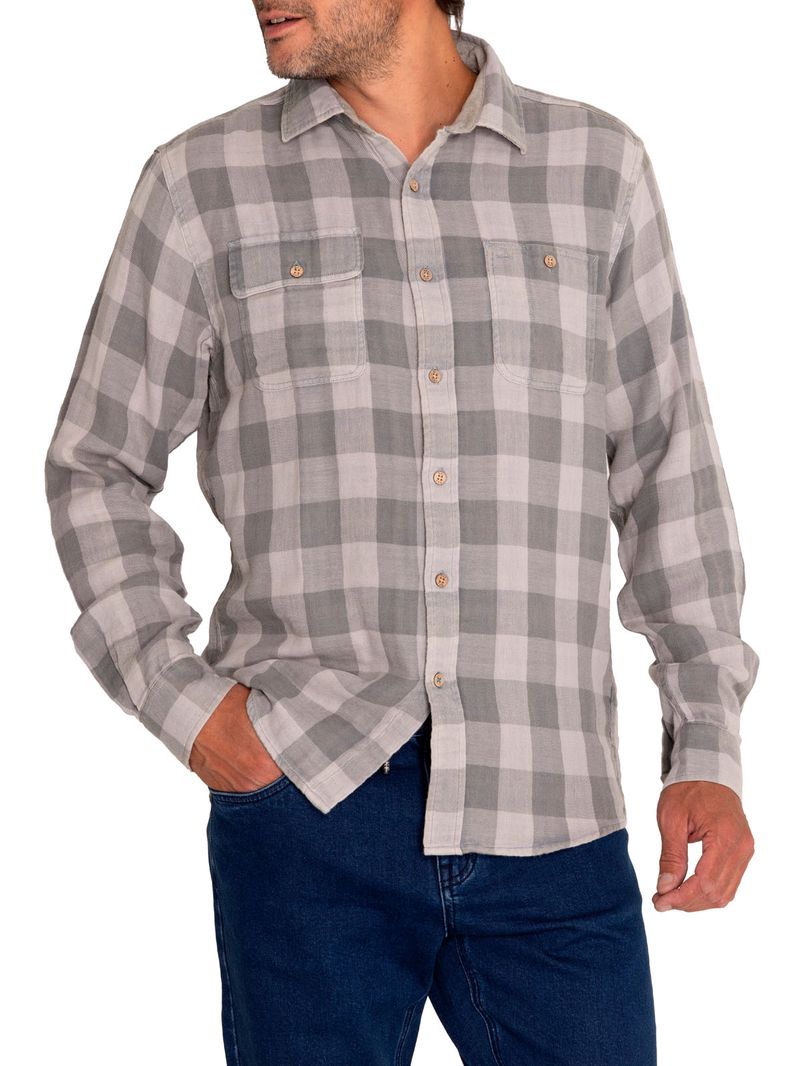 Camisa Algodón Orgánico Hombre Bradford Verde Rockford