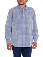 Camisa-Algodon-Organico-Hombre-Tartancord-Azul-Rockford