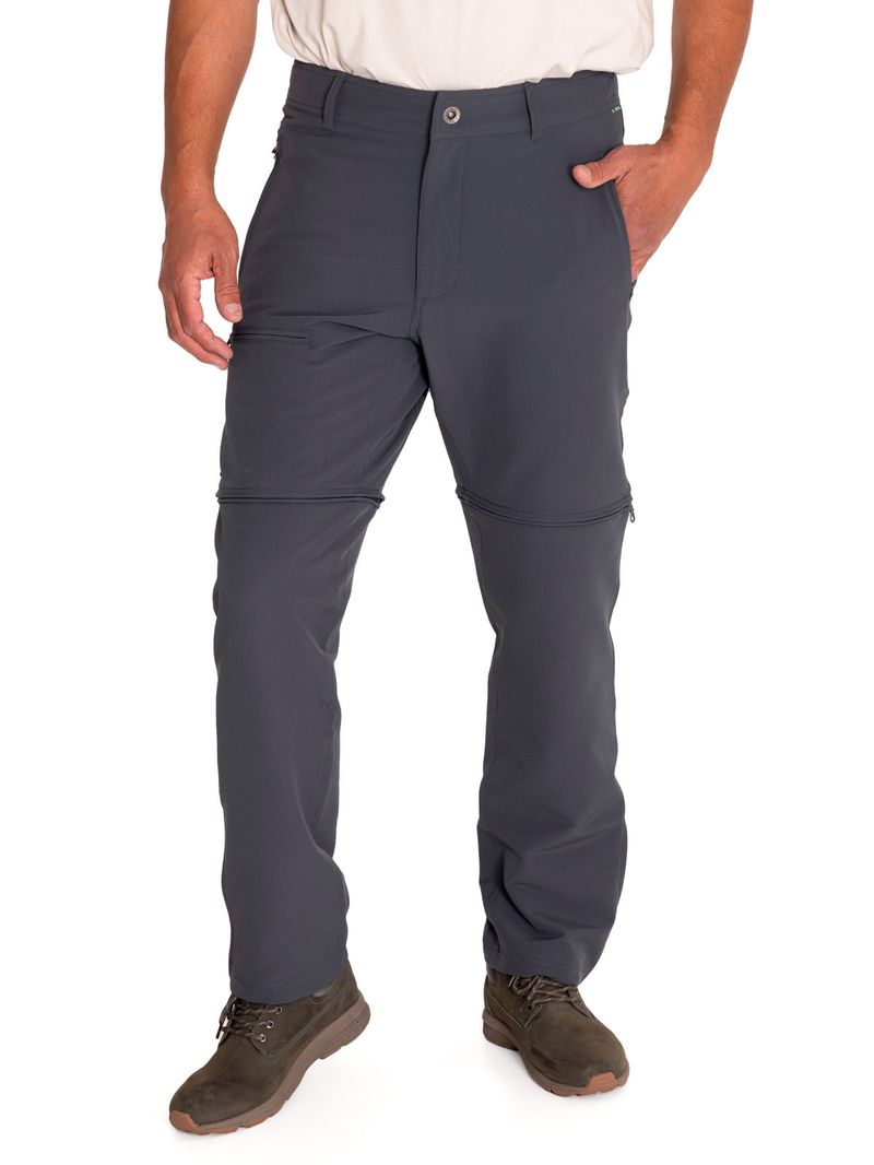 Pantalón Fibras Recicladas Hombre Desmontable Gris Rockford