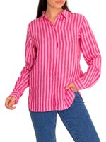Blusa-Lino-Organico-Mujer-Lirioline-Rosado-Rockford