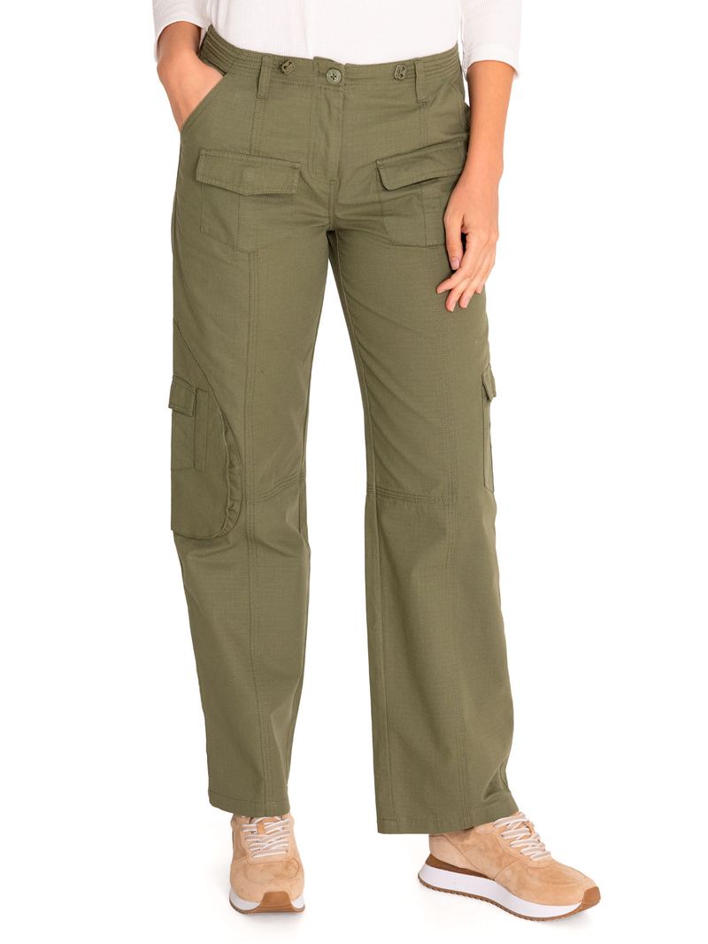 Pantalón Algodón Orgánico Mujer Mar Verde Rockford