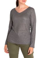 Polera Lino Orgánico Mujer Emily Gris Rockford