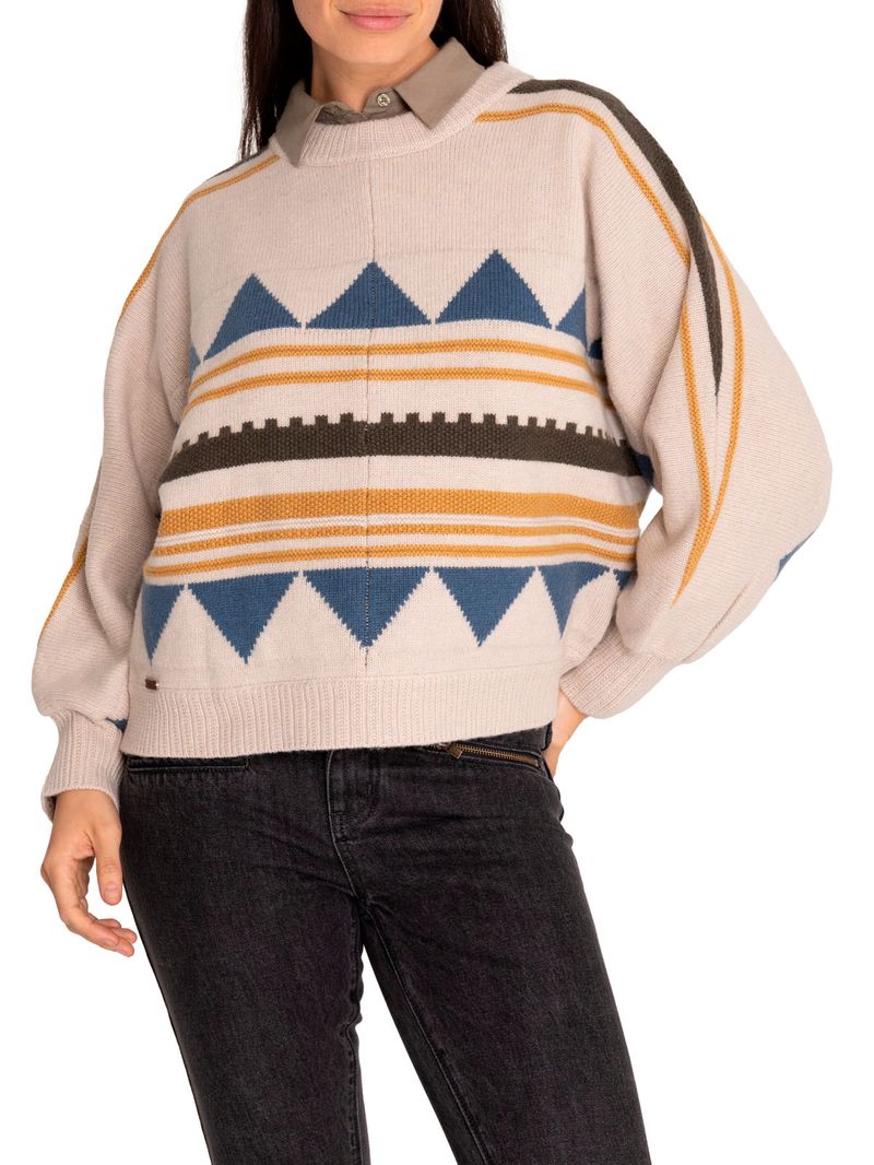 Sweater-Lana-Mujer-Carmin-Mostaza-Rockford