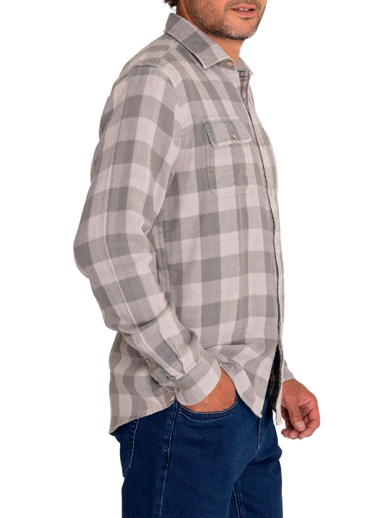 Camisa Algodón Orgánico Hombre Bradford Verde Rockford