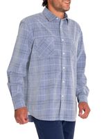 Camisa-Algodon-Organico-Hombre-Tartancord-Azul-Rockford