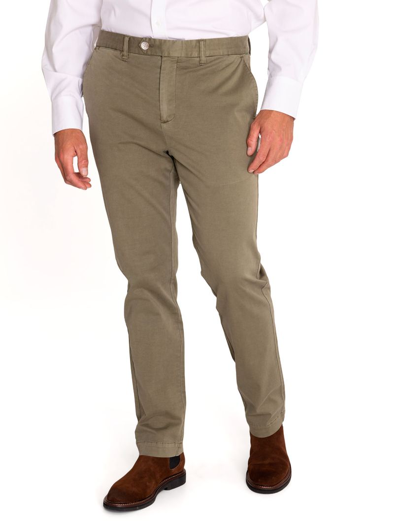 Pantalón Natural Flex Hombre Turin Verde Rockford
