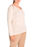 Polera Lino Orgánico Mujer Emily Blanco Rockford