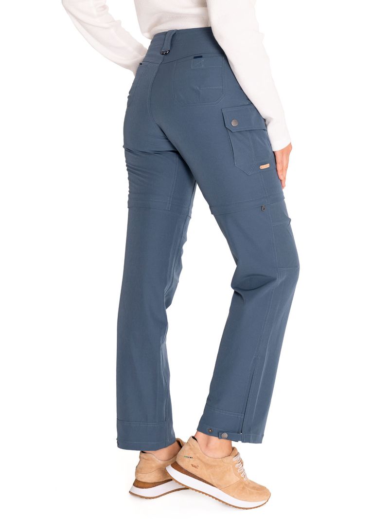 Pantalón Fibras Recicladas Mujer Desmontable Azul Rockford
