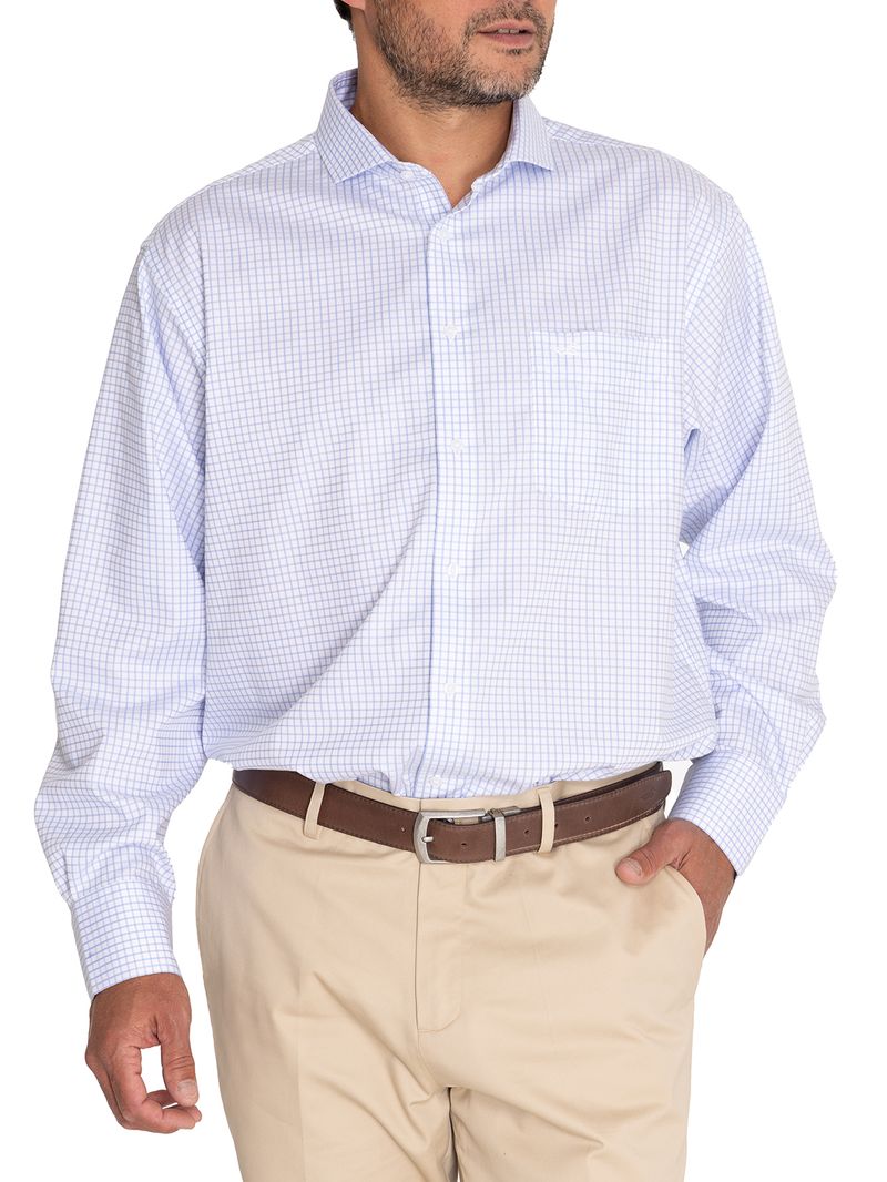 Camisa-Easylife-Hombre-Cuello-Italiano-Azul-Claro-Rockford